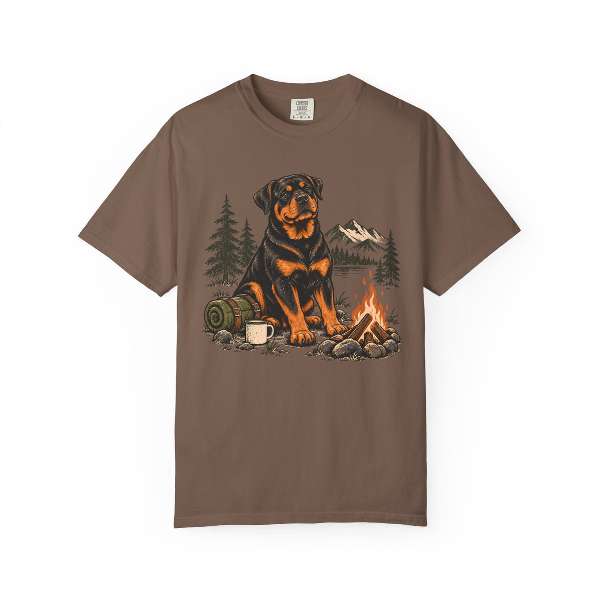 Campfire Rottweiler T-Shirt