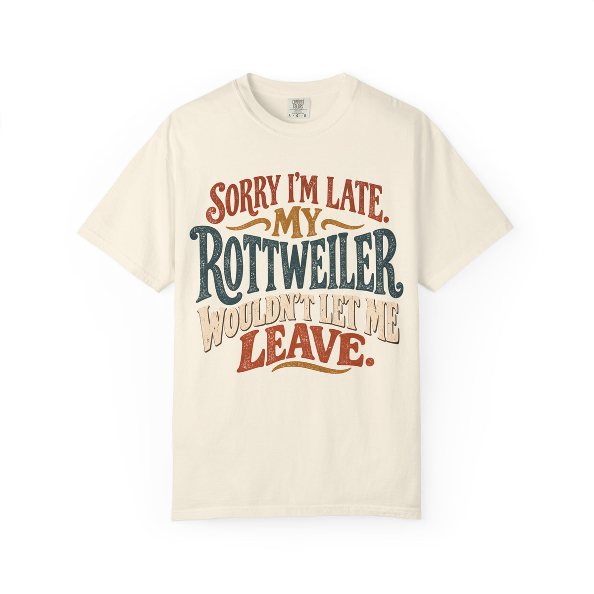 Rottweiler Won't Leave T-Shirt