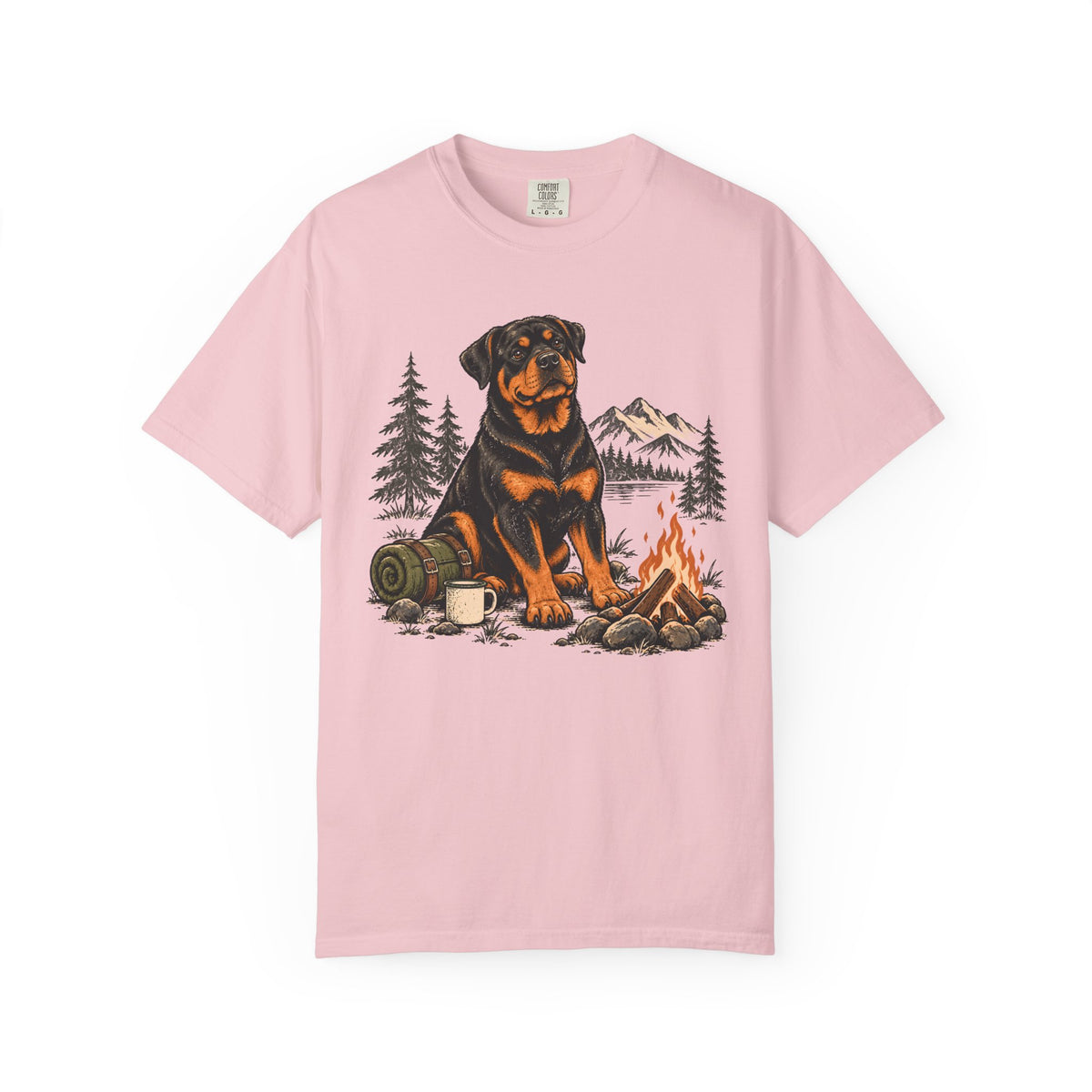 Campfire Rottweiler T-Shirt