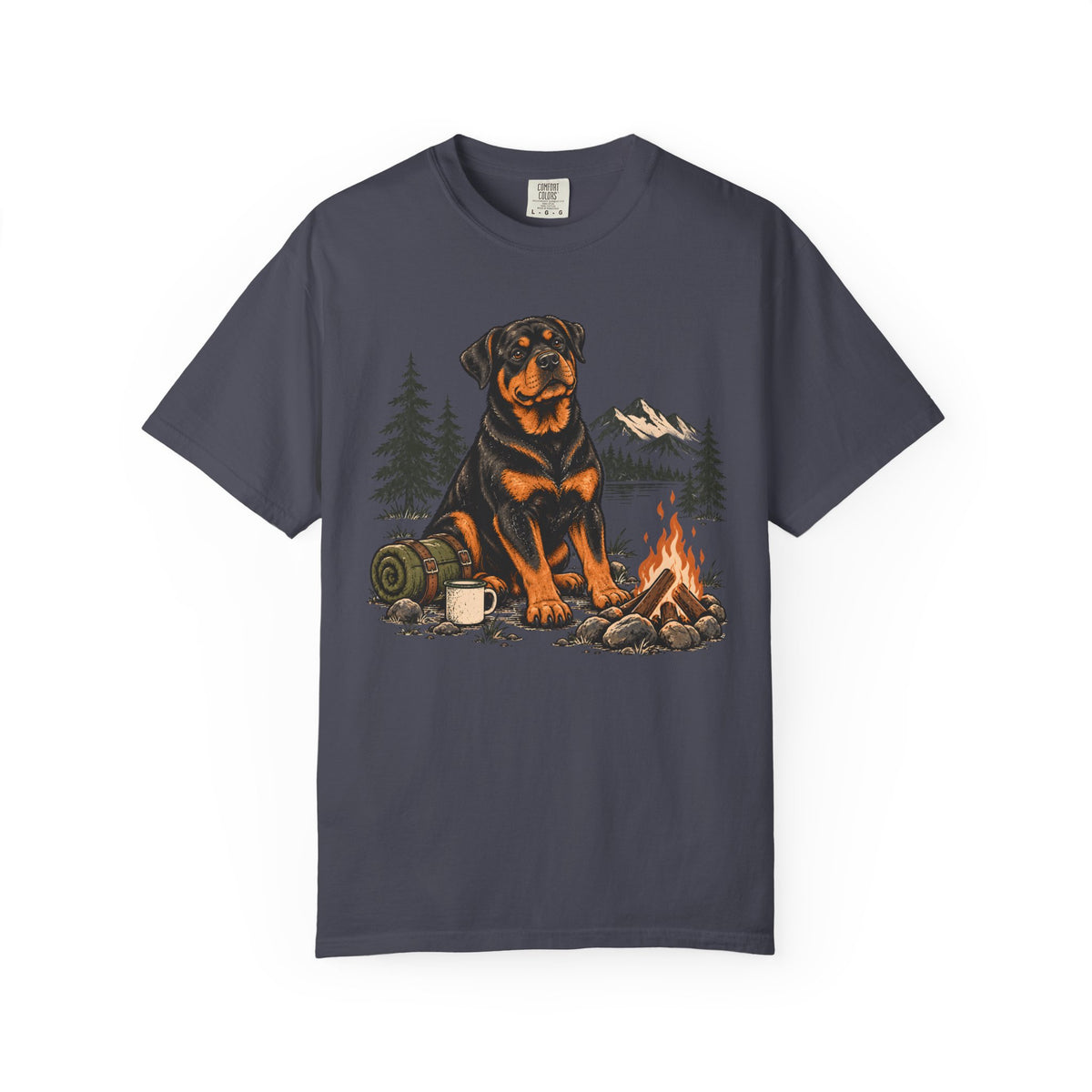 Campfire Rottweiler T-Shirt