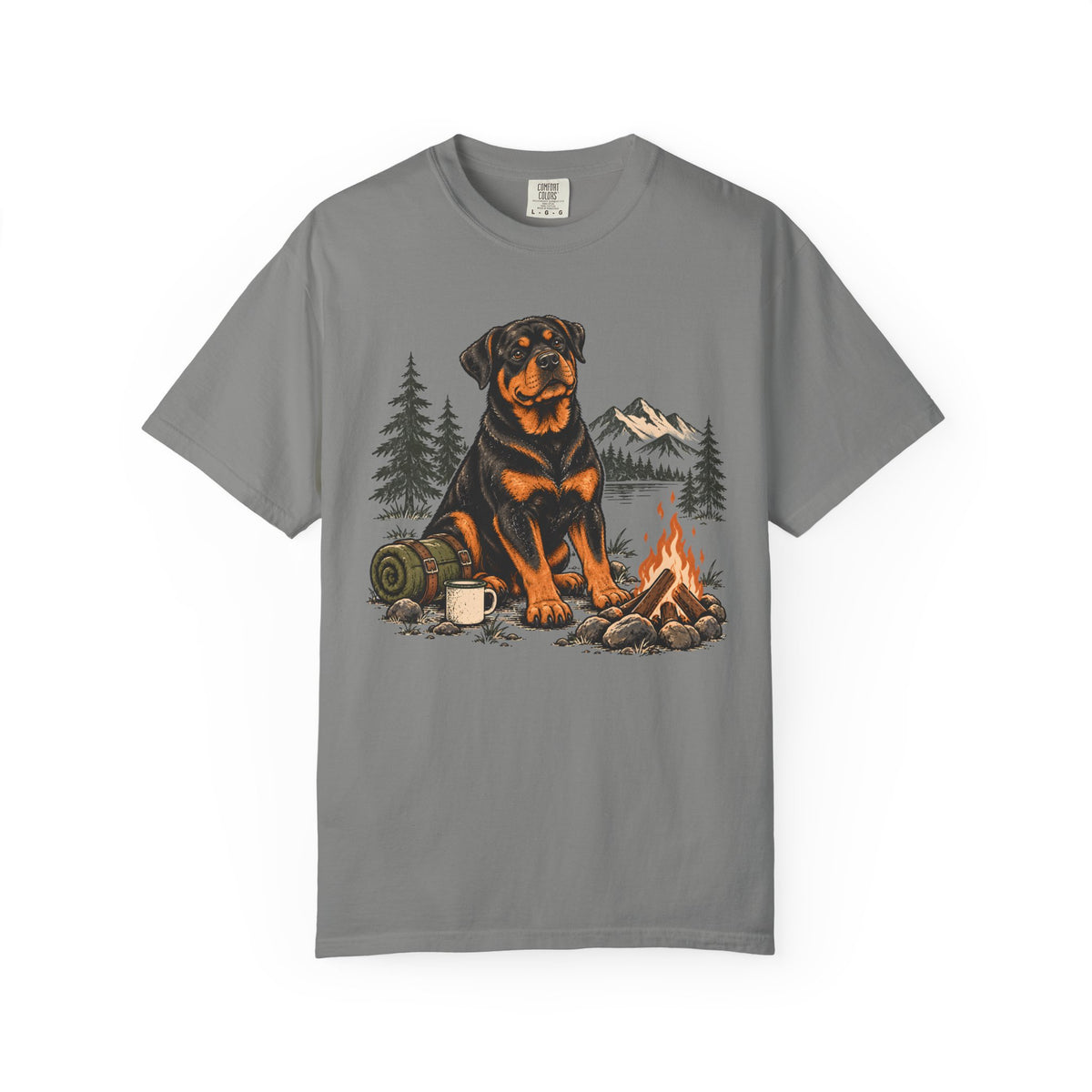 Campfire Rottweiler T-Shirt
