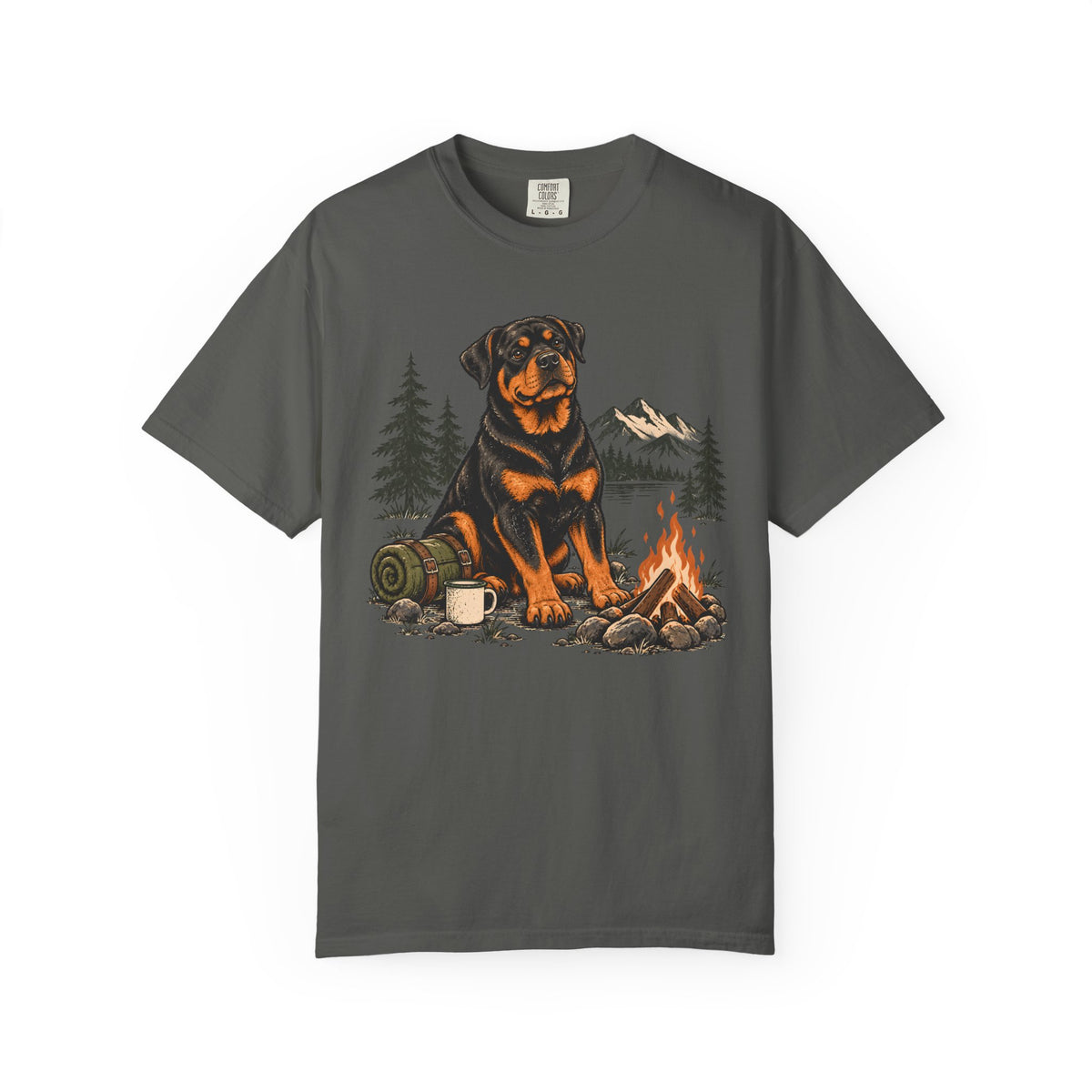 Campfire Rottweiler T-Shirt